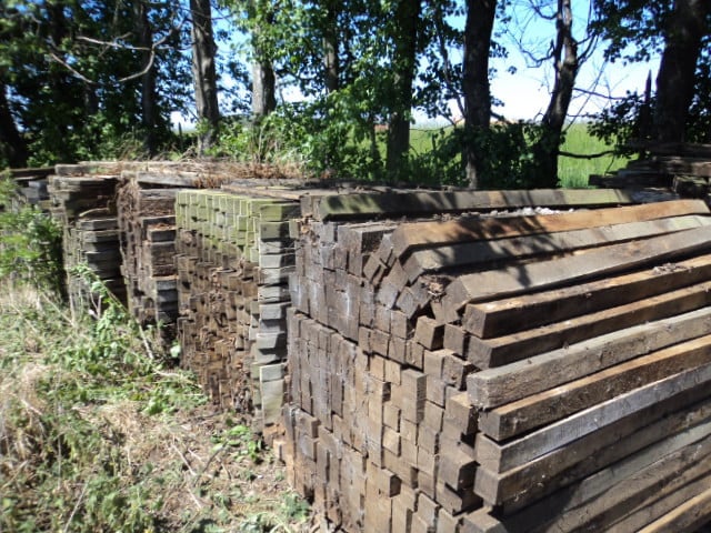 Hard houten palen