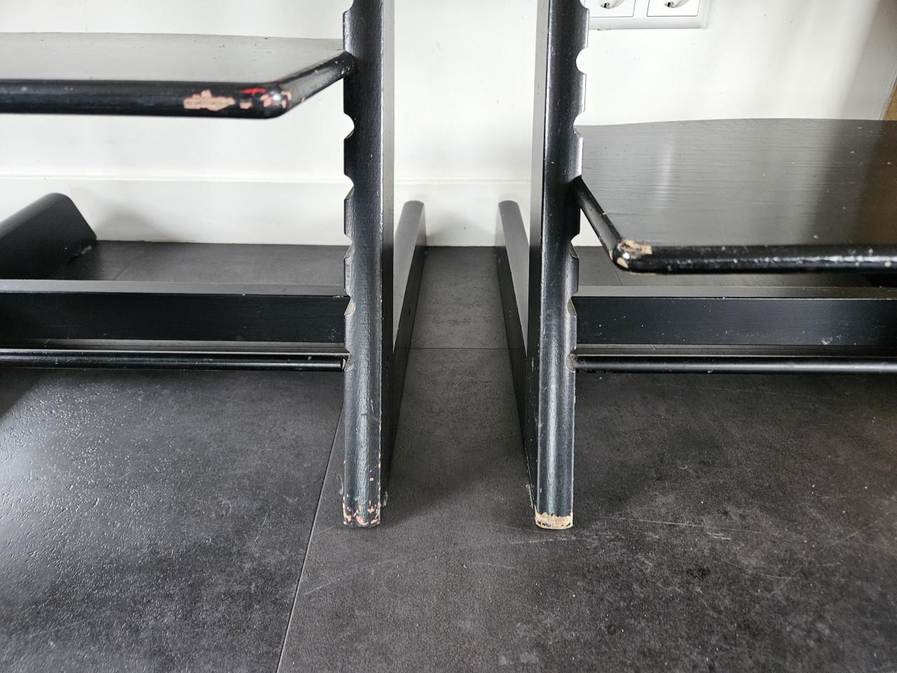 Tripp trapp Stokke stoel zwart. Prijs per stuk