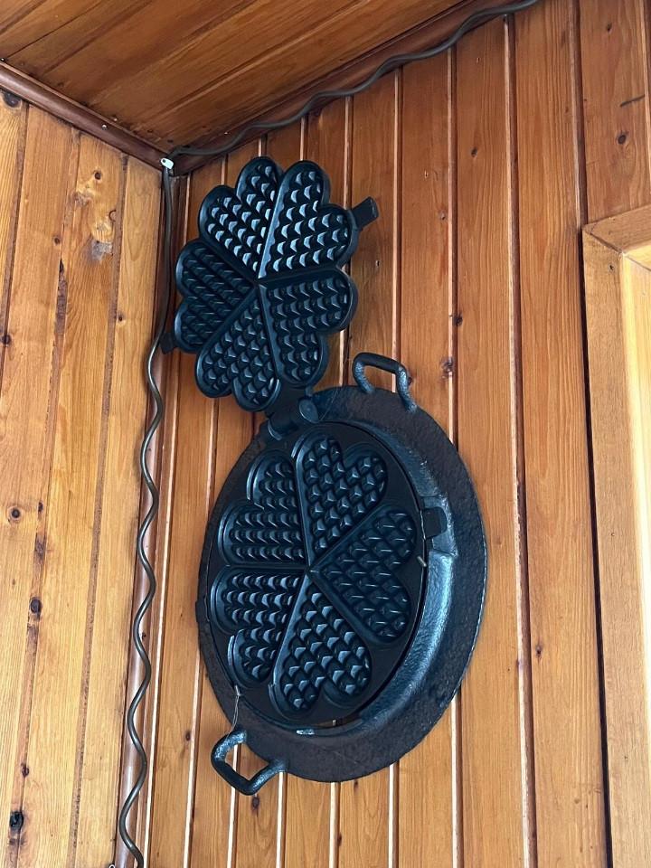 Wafelijzers ter decoratie