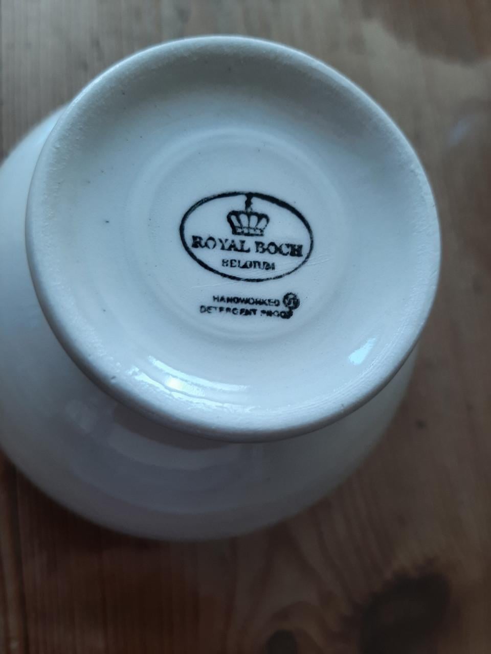 ROYAL BOCH - 6  KOMMETJES OP VOET - DIA 10 CM
