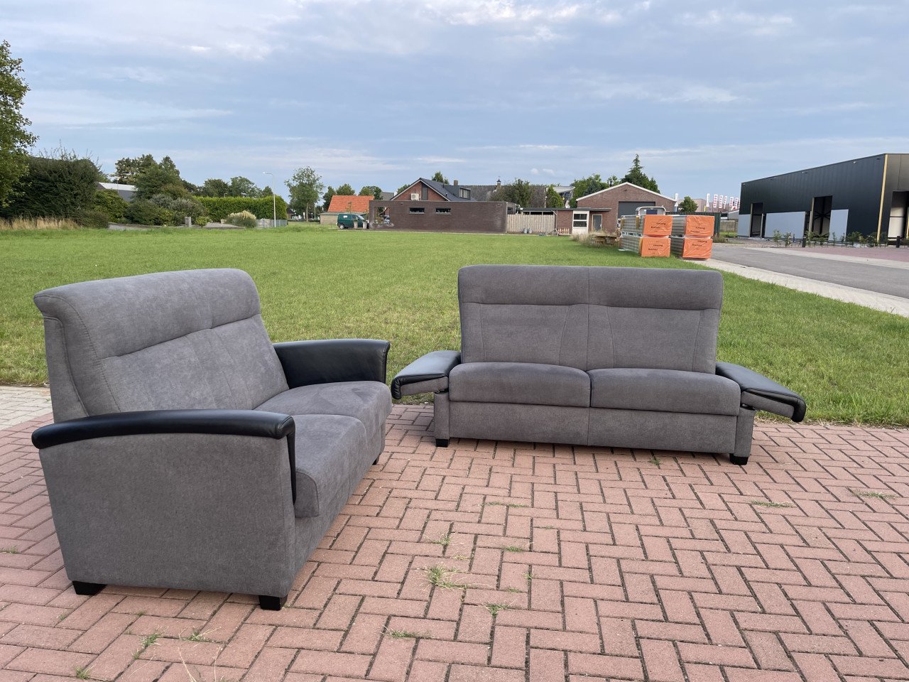 GRATIS LEVERING HEEL NL Mooi Design Stoffen Bankstel 2 + 2,5 Zits
