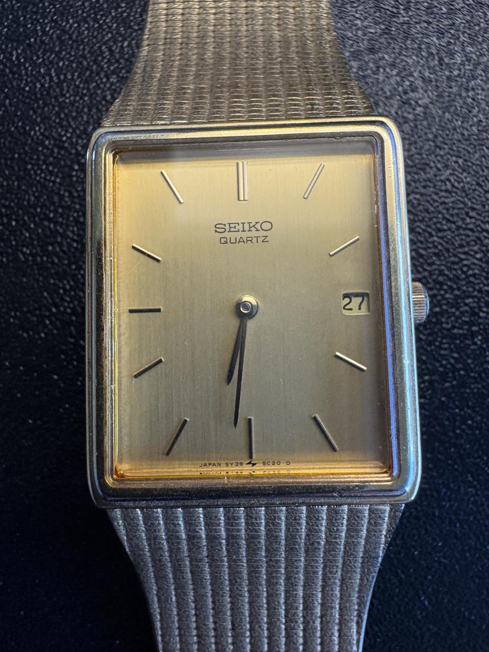 Seiko vintage horloge 40 jaar oud.  Batterij is leeg