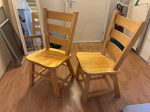 Houten keukenstoelen masief beuken