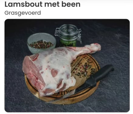 Lamsvlees bout per kilo  vlees lam schaap schapen