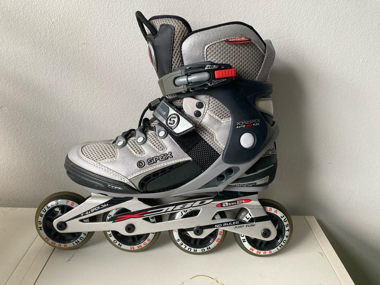 Spex Softmax Inline Skates / Skeelers – Maat 39 – Zwart/Grijs