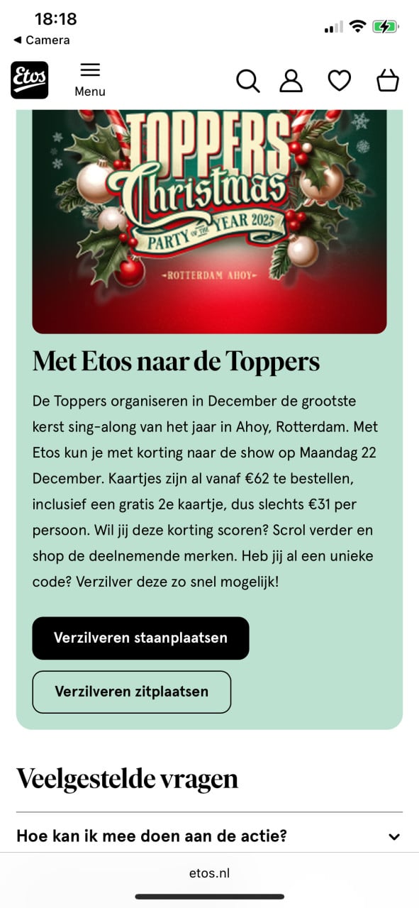 Nieuw kortingskaart 2de kaartje gratis toppers in Ahoy 22-12