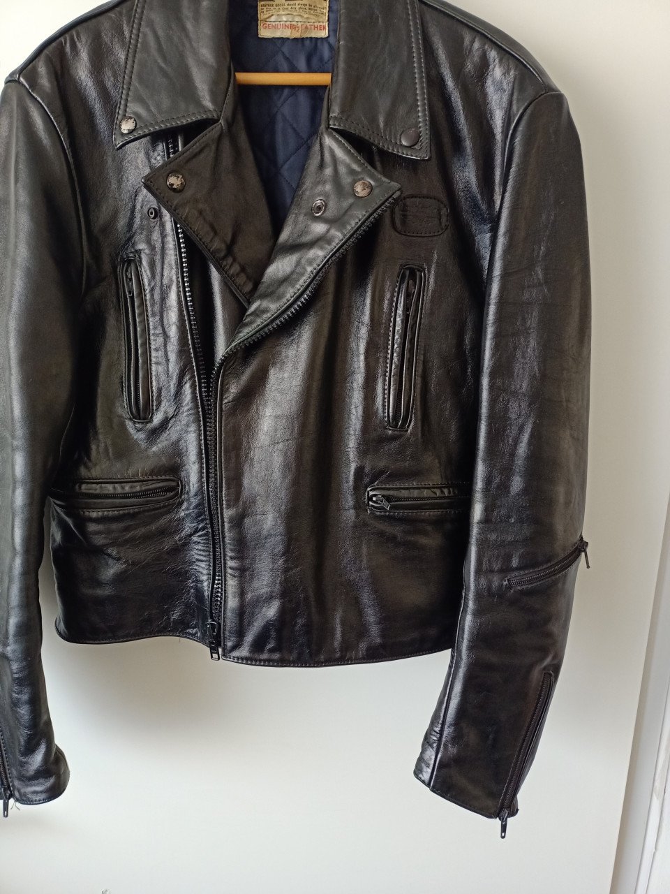 Vintage lewis leather heren motorjas
