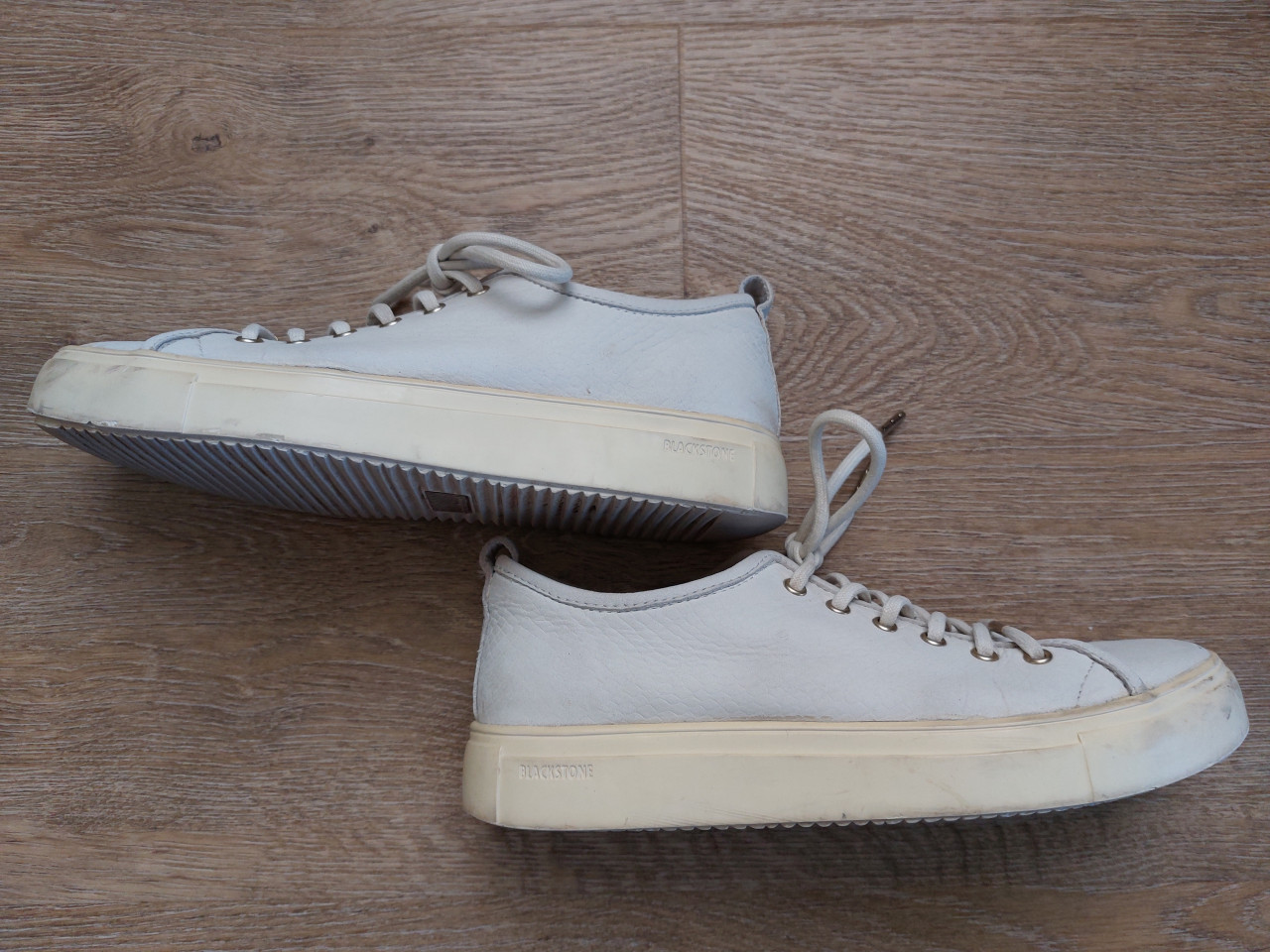 Blackstone dames sneakers nubuck- wit- mt 39- sportschoenen