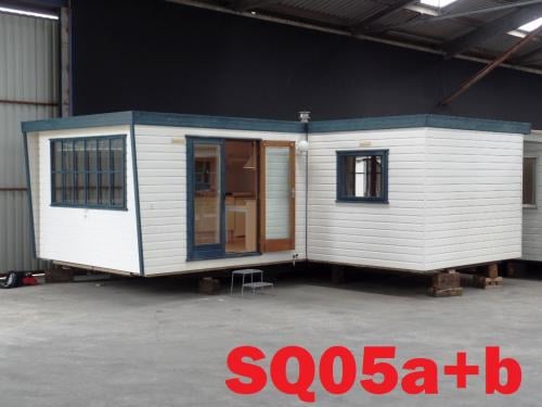 Degelijk Vroegop L-chalet met dubbel glas te koop
