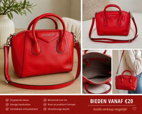 👜 Stijlvolle rode handtas – zo goed als nieuw | Bieden vanaf €20