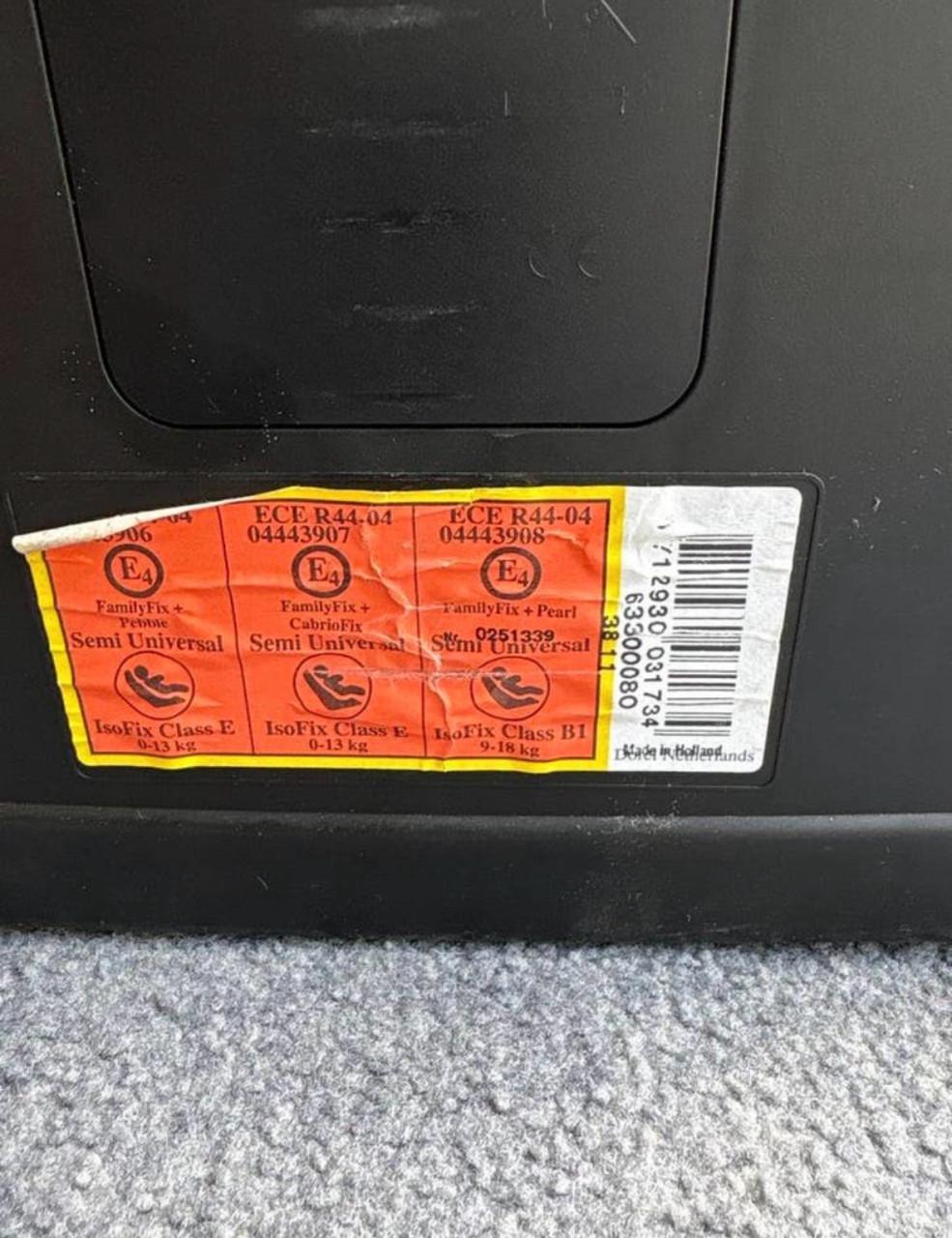 Maxi cosi familyfix isofix base - gebruikt