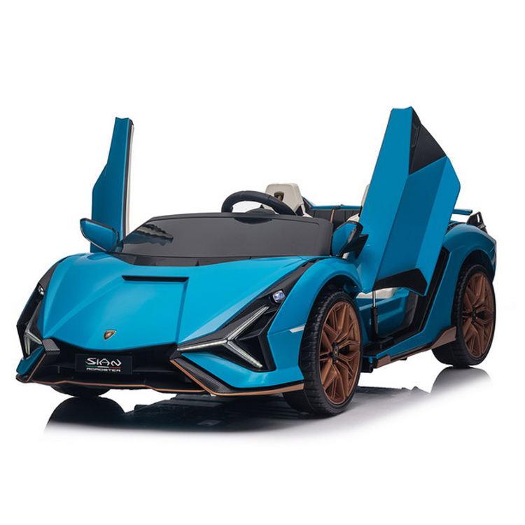 Elektrische Kinderauto 24V – Lamborghini Sian 'Duo' | Blauw