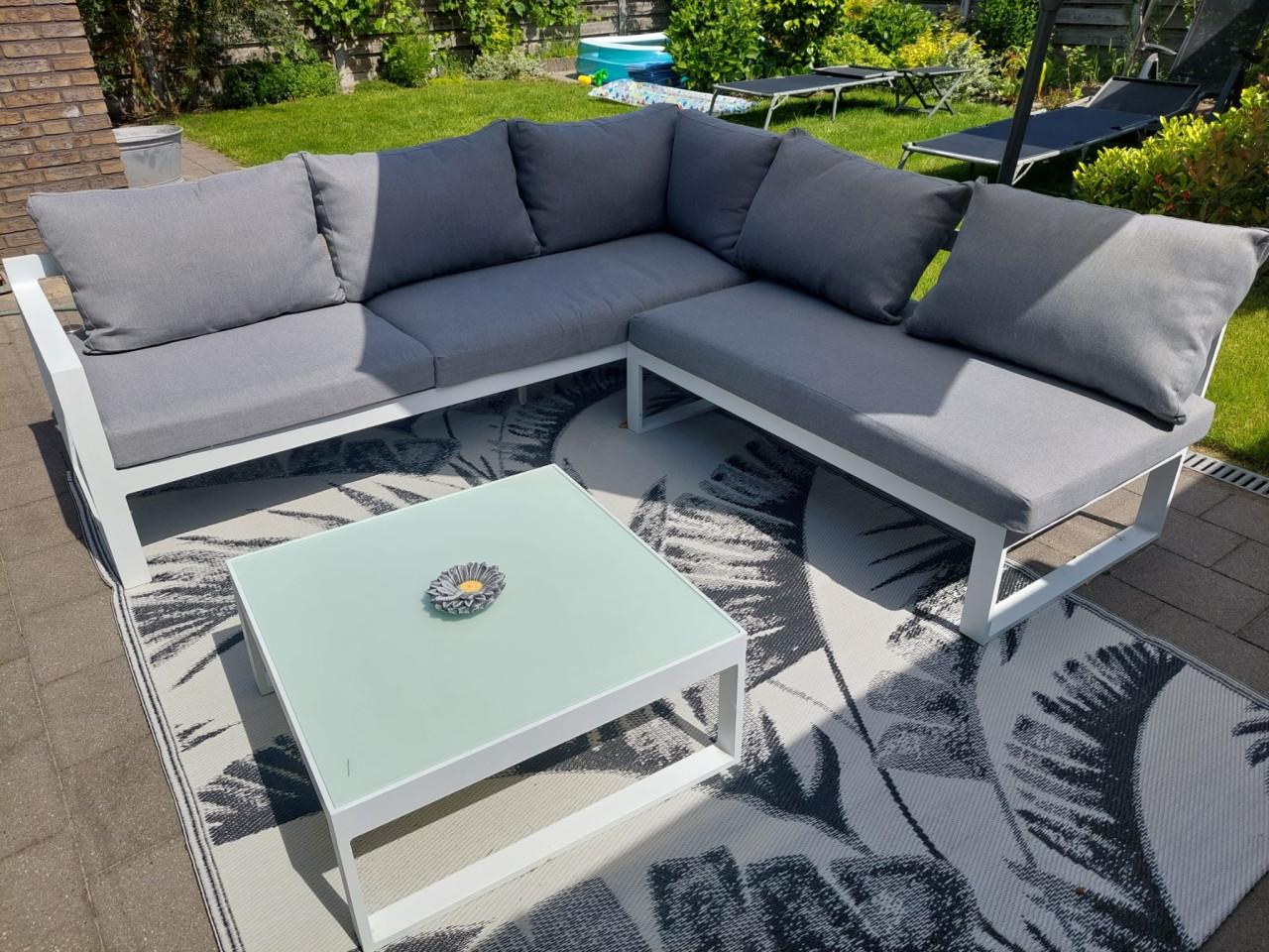 Nieuwe aluminium lougeset / tuinset