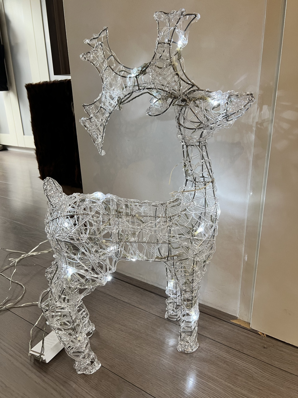 Kerst rendier verlicht