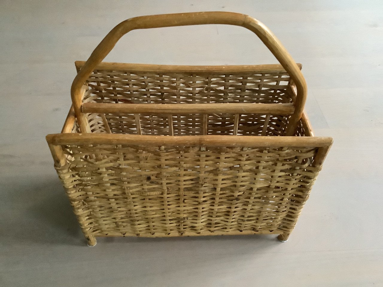 Rotan lectuur mand