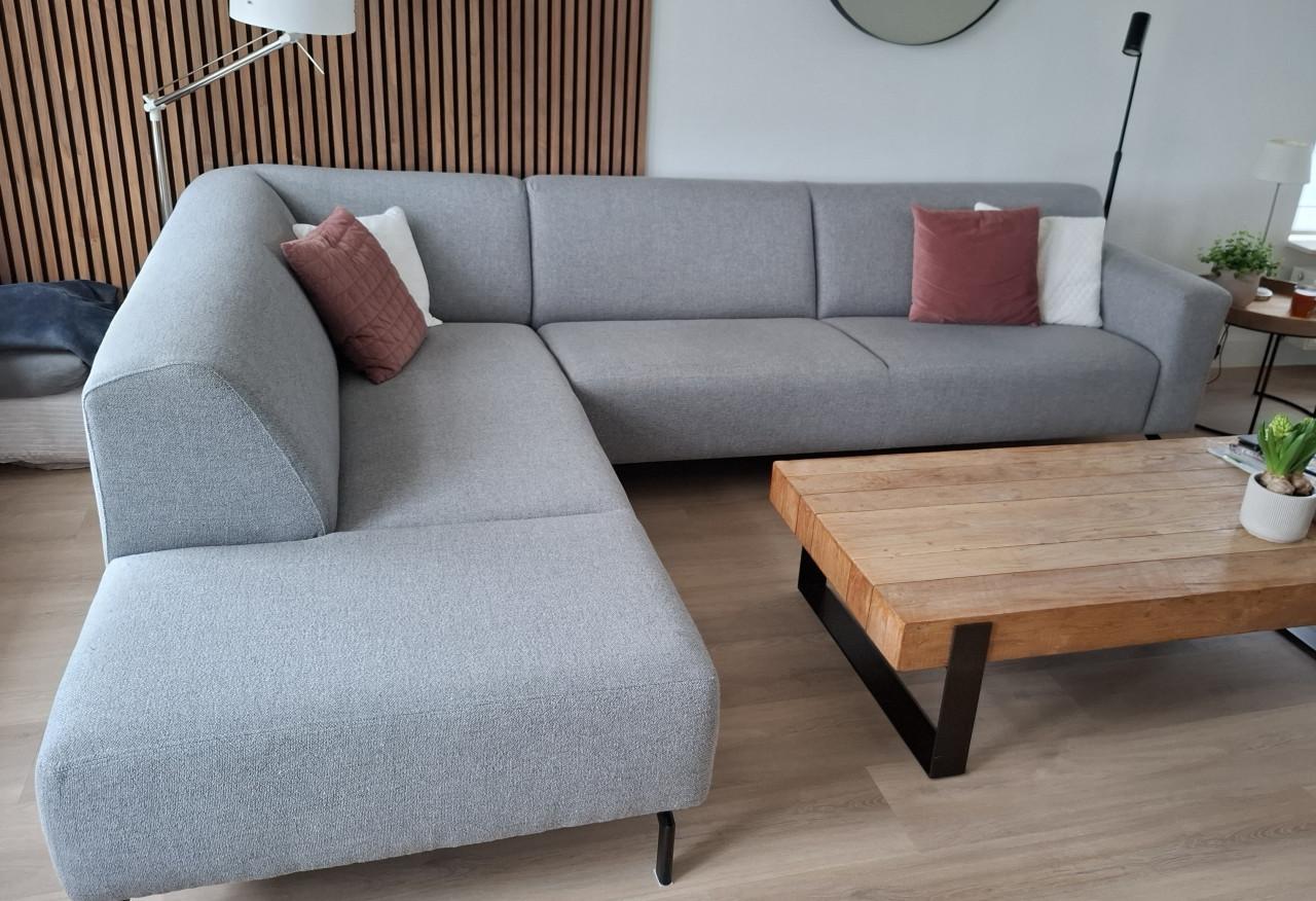 Hoekbank Enzo Luca grijs