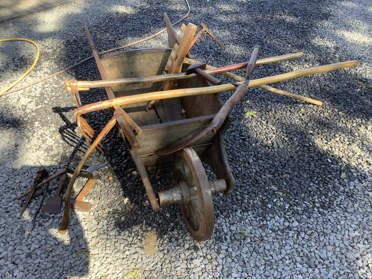 Antiek tuin gereedschap
