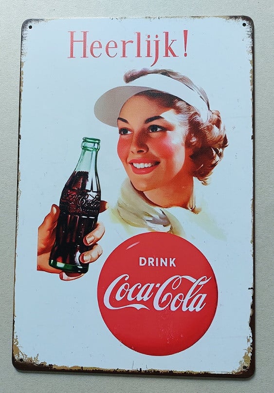 Drank Metalen Borden   NIEUW