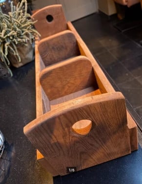 Houten decoratie bak