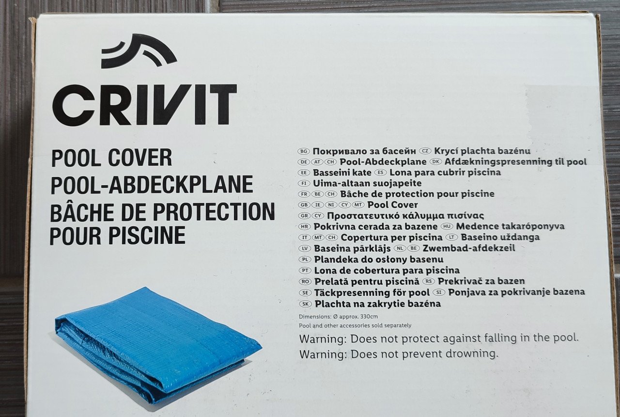 CRIVIT Zwembad afdekzeil - Nieuw