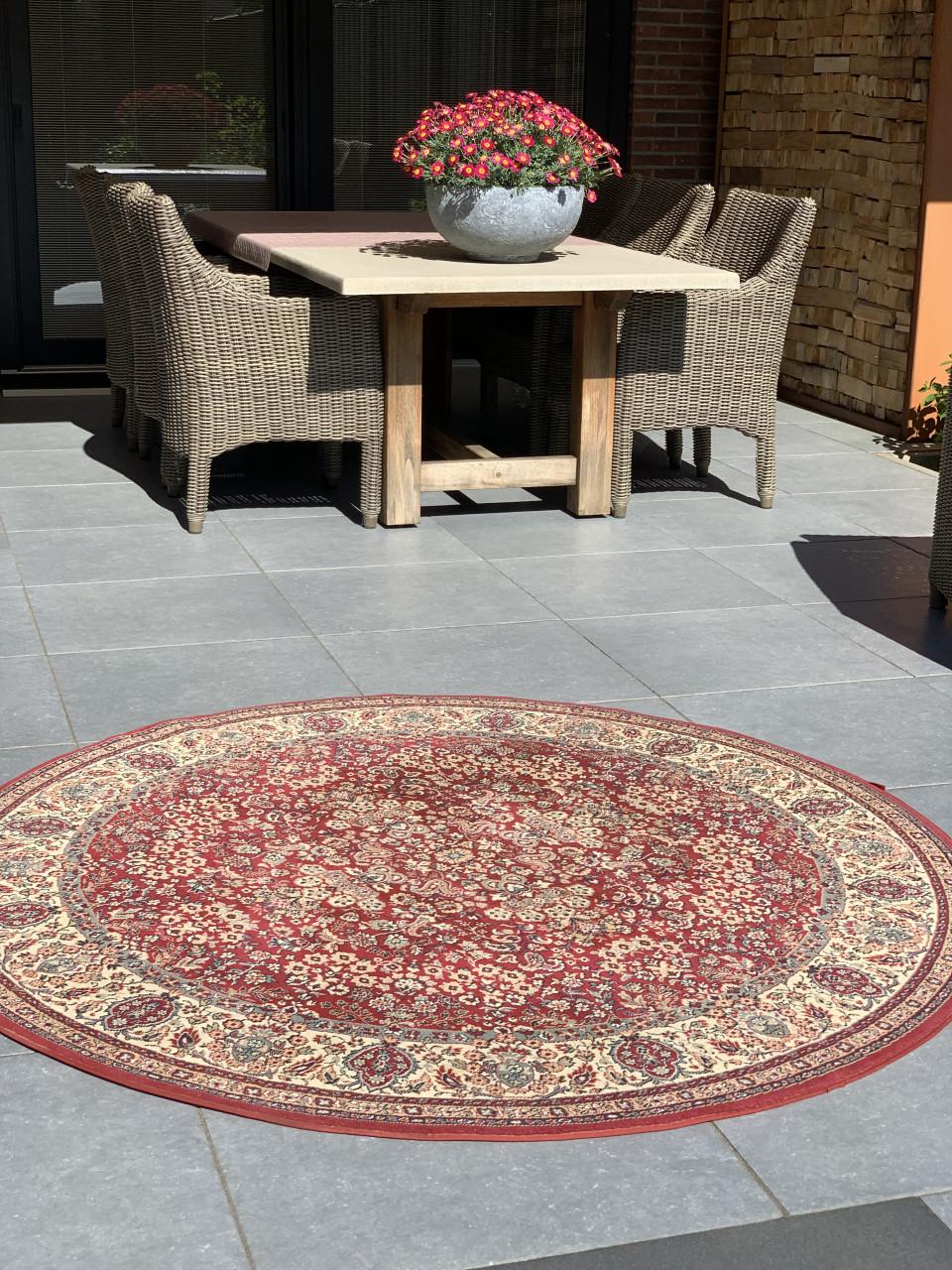 ❣️Schitterend Sfeervol Rond Vintage Vloerkleed❣️170 cm doorsnede❣️