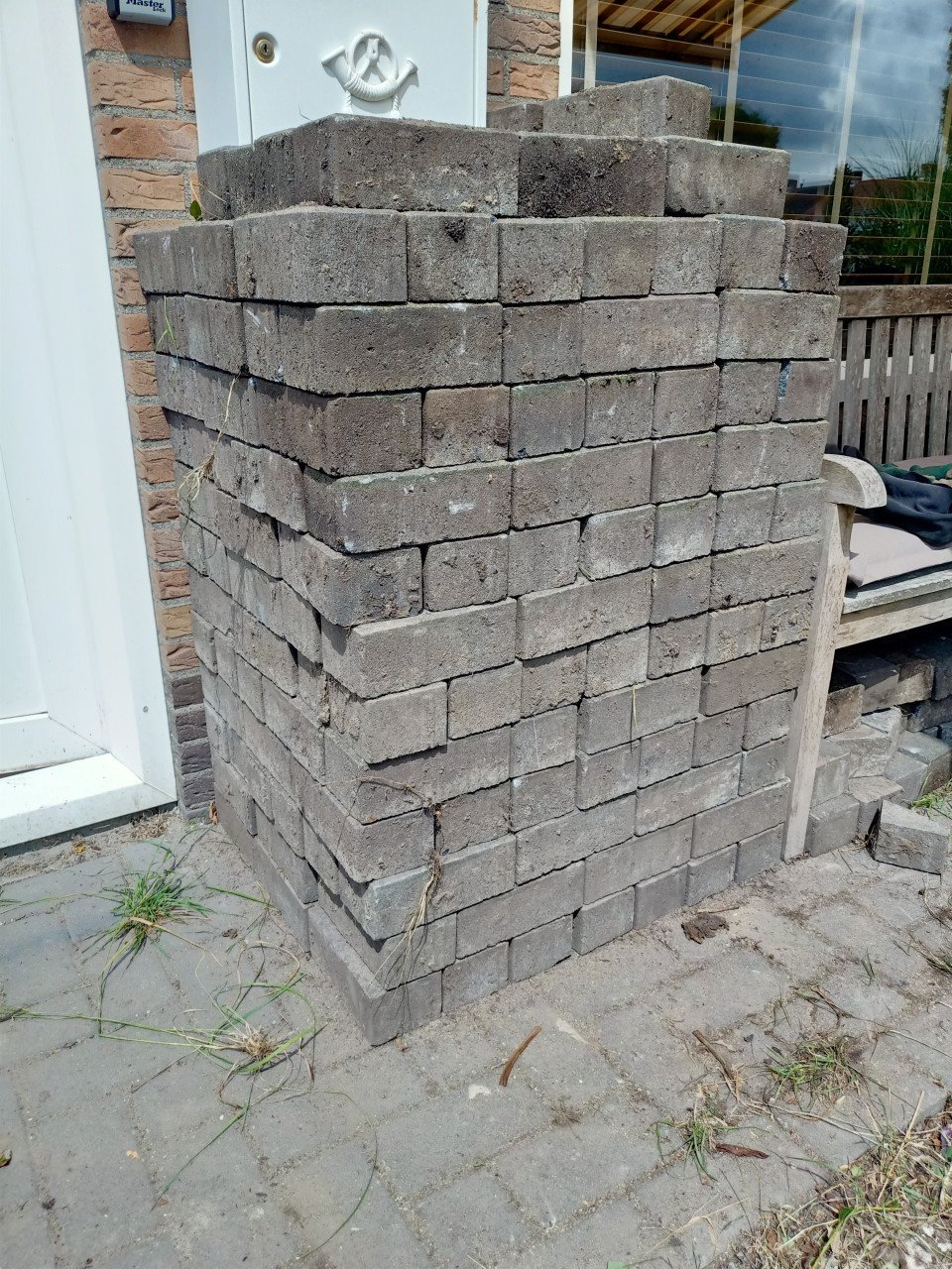 Gratis betonklinker 21x10x8 grijs