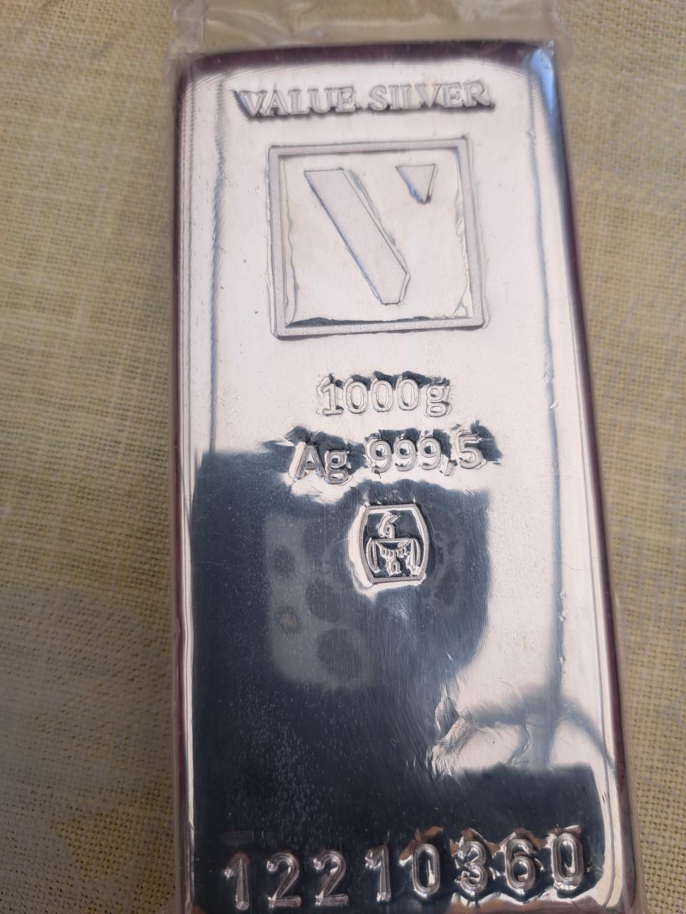 Zilverbaar value 999