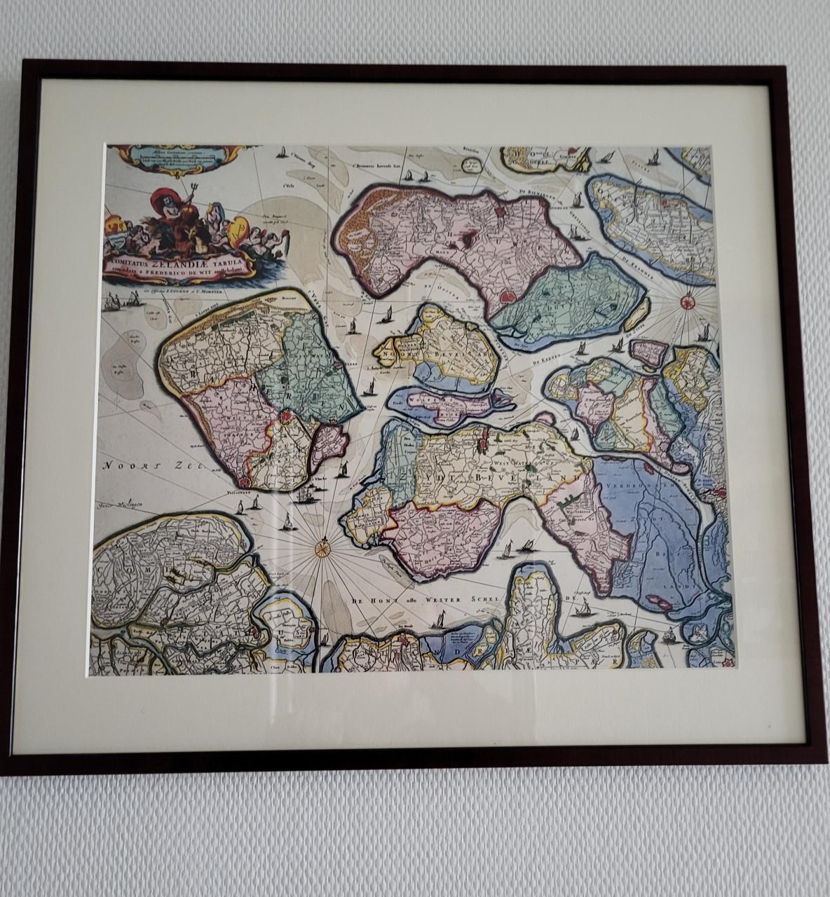 OUDE KAART VAN ZEELAND