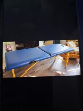 Massagetafel, inklapbaar met opberghoes.