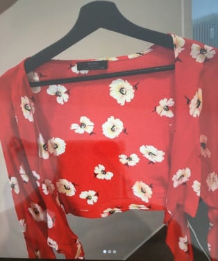 Nieuwe crop top vestje maat L