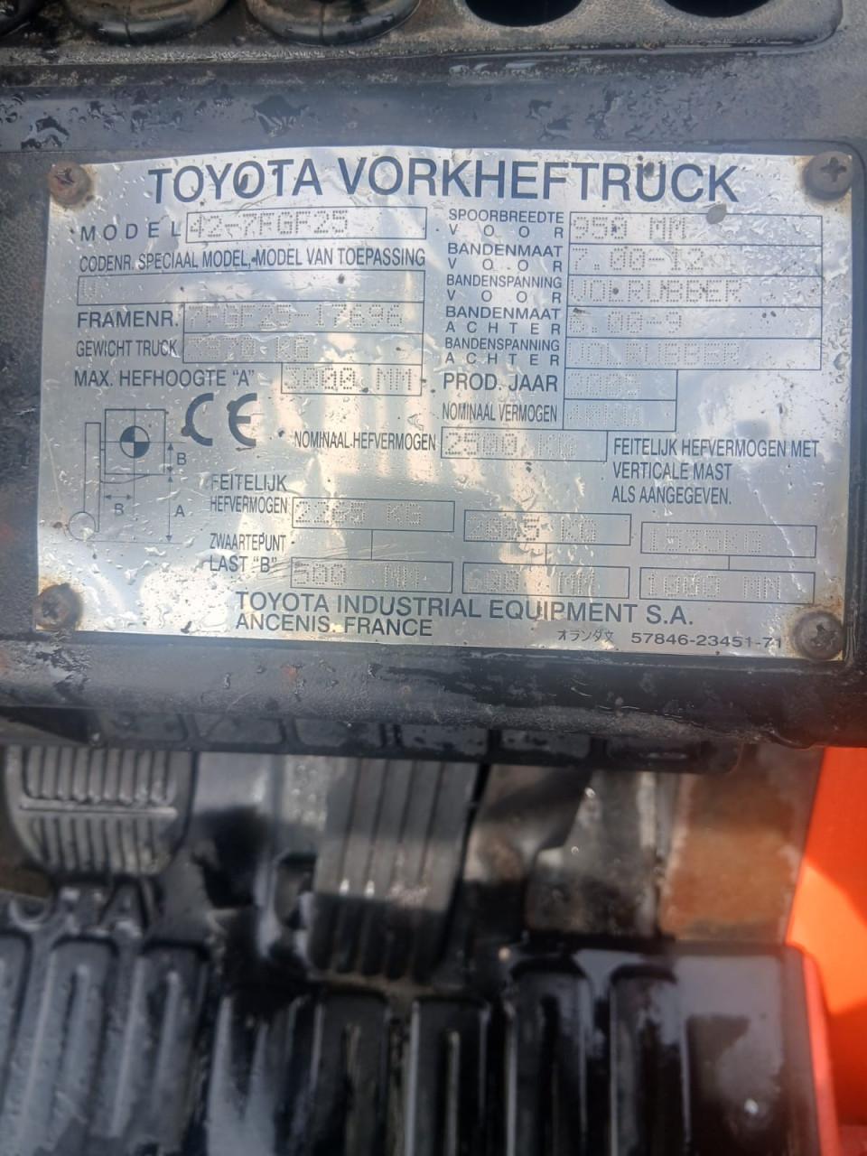 Toyota 42-7fgf25