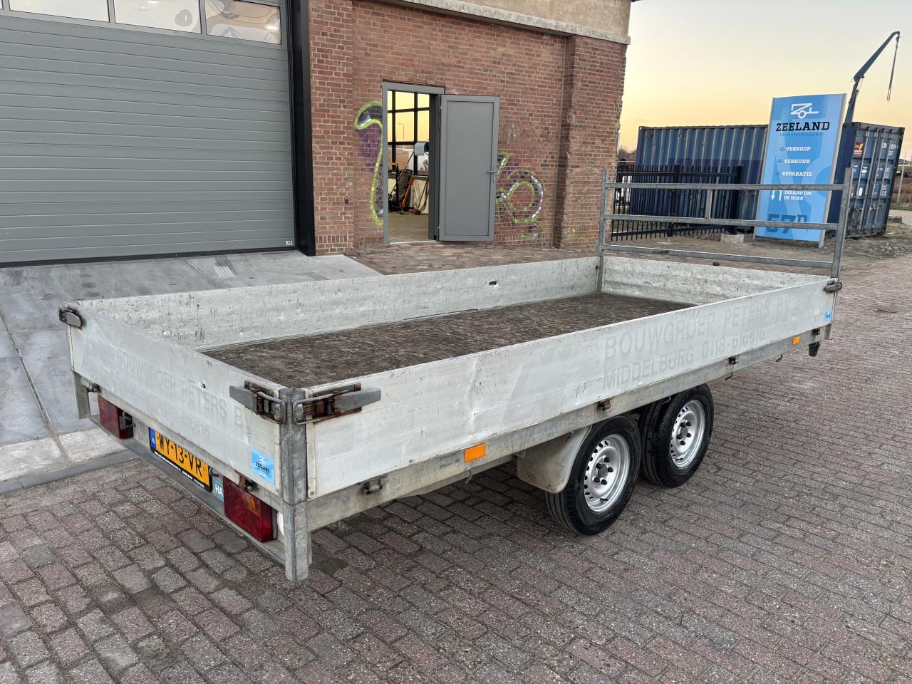 Hapert plateauwagen tandemasser 400x180cm 2000kg met onderhoudsbeurt