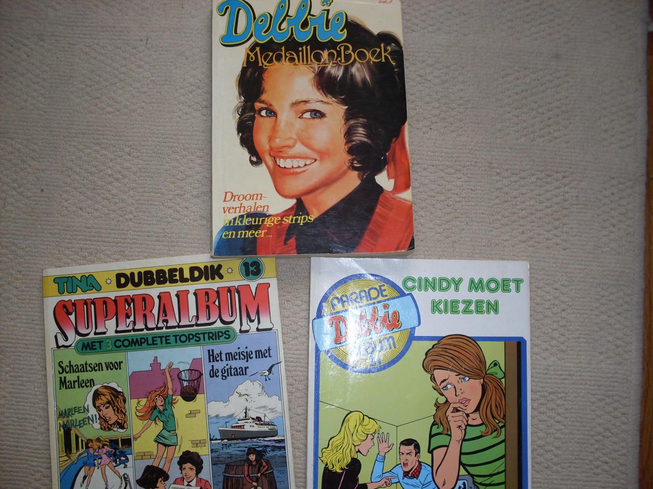 Tina Topstrips ,, Super-stripalbums, Debbie-albums, Medaillon-albums