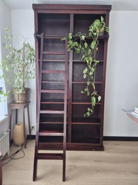 Boekenkast met ladder