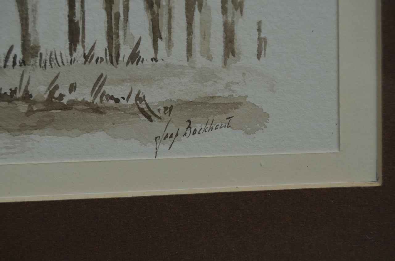 Prachtige aquarel Jaap Boekhout (1932 - 2022) Breskens