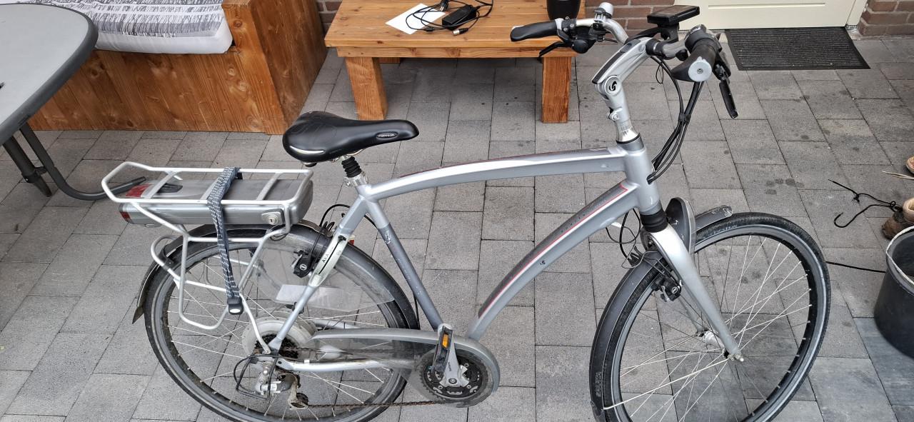 VERKOCHT   Electrische heren fiets