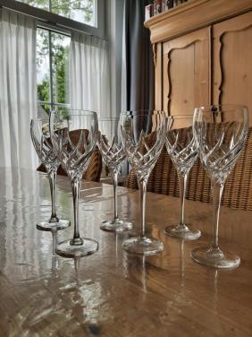 WEDGWOOD TOSCANE - 6 PORT / SHERRY GLAZEN - KRISTAL - DIA 6 CM