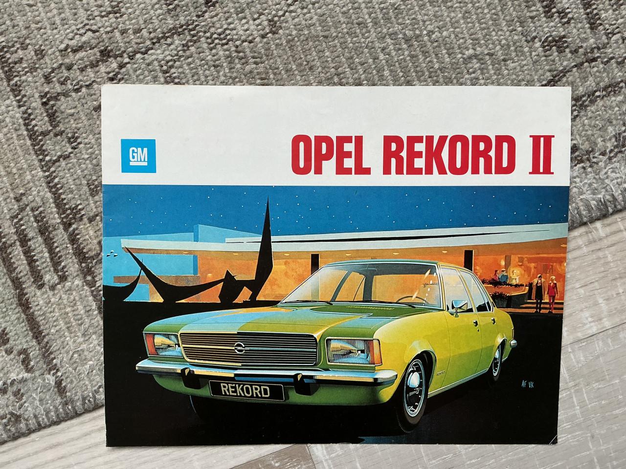Opel record II. Brochure