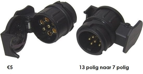 Verloopstekker 13 naar 7 Polig
