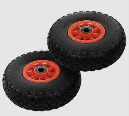 Steekwagenwielen / 2 stuks / lekbestendig