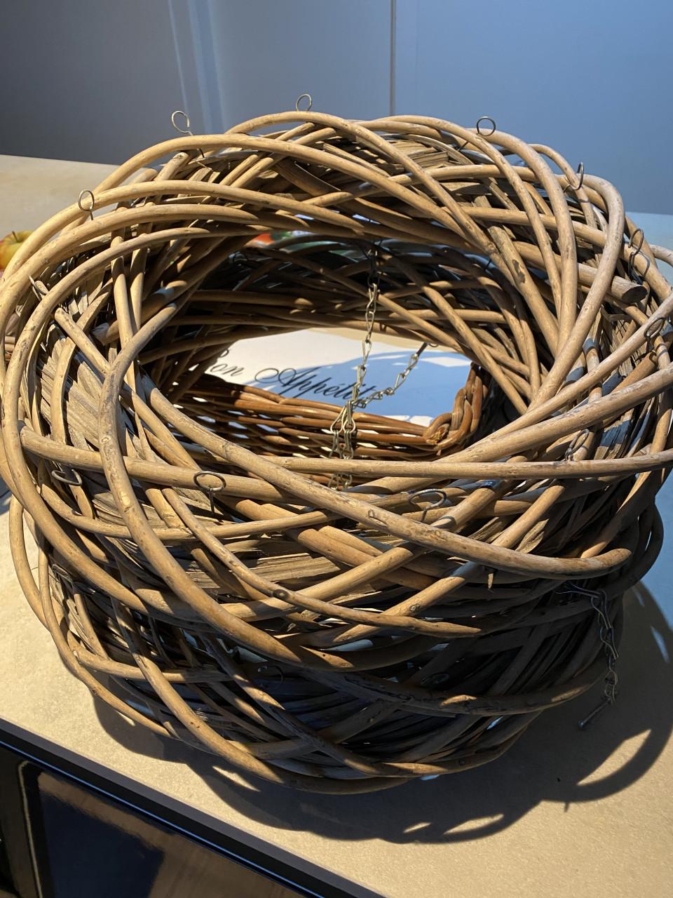 Rotan dienblad (& kransen)