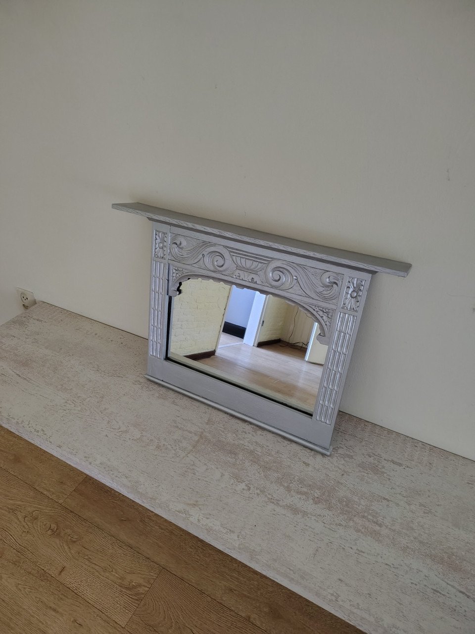 Spiegels met houten frame