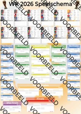 Poster Speelschema WK2026