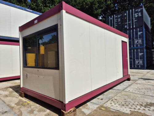 6x3m kantoorunit / woonunit / schaftkeet / bouwkeet