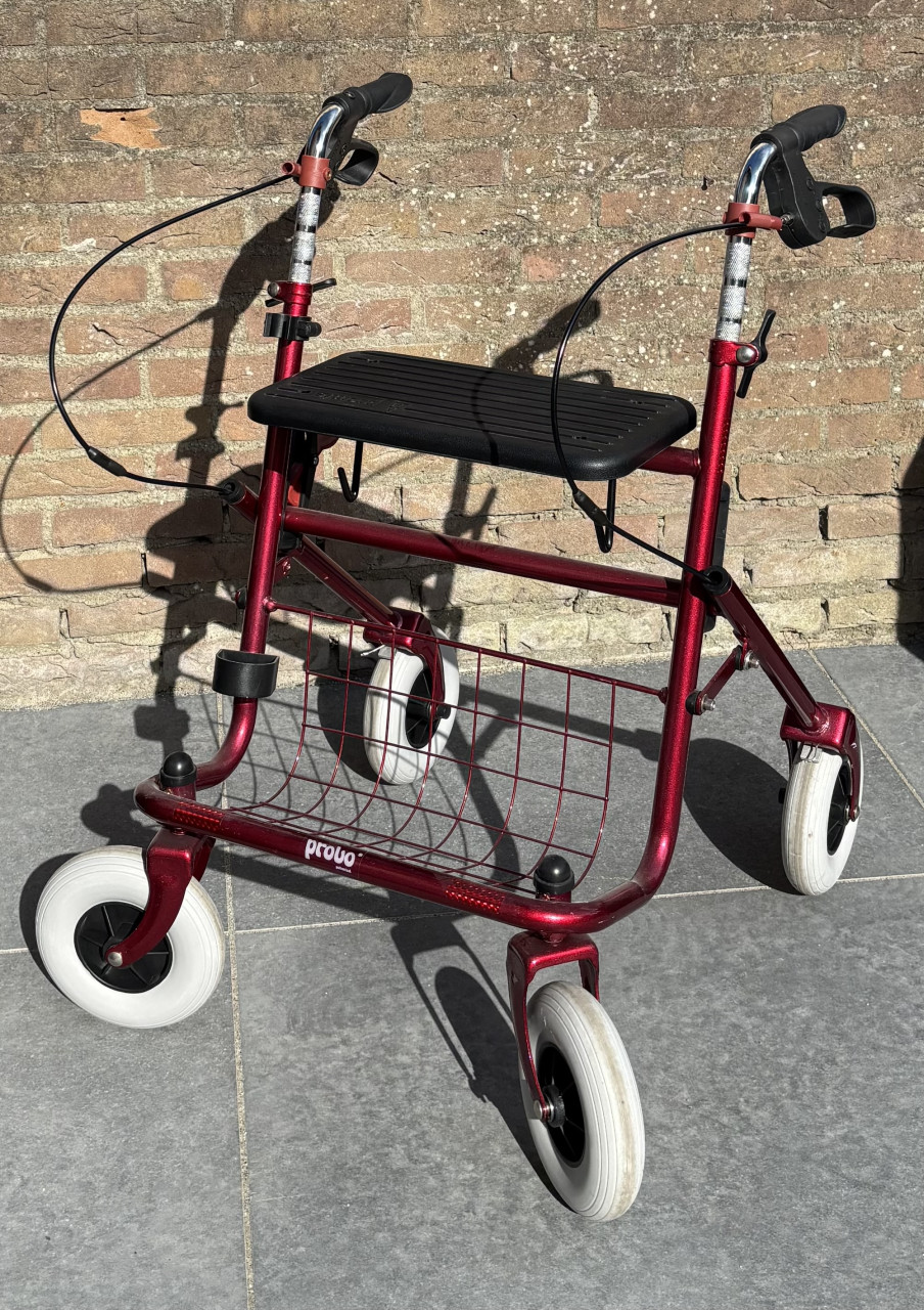 Premis Provo rollator rood (aubergine)