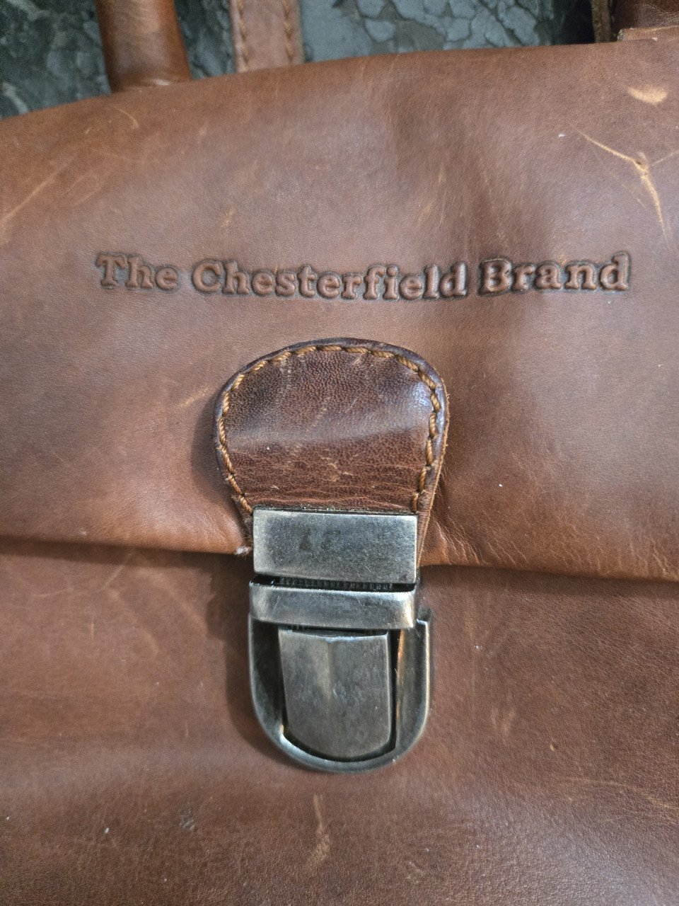 The Chesterfield Brand Leren Schoudertas Cognac Chiara