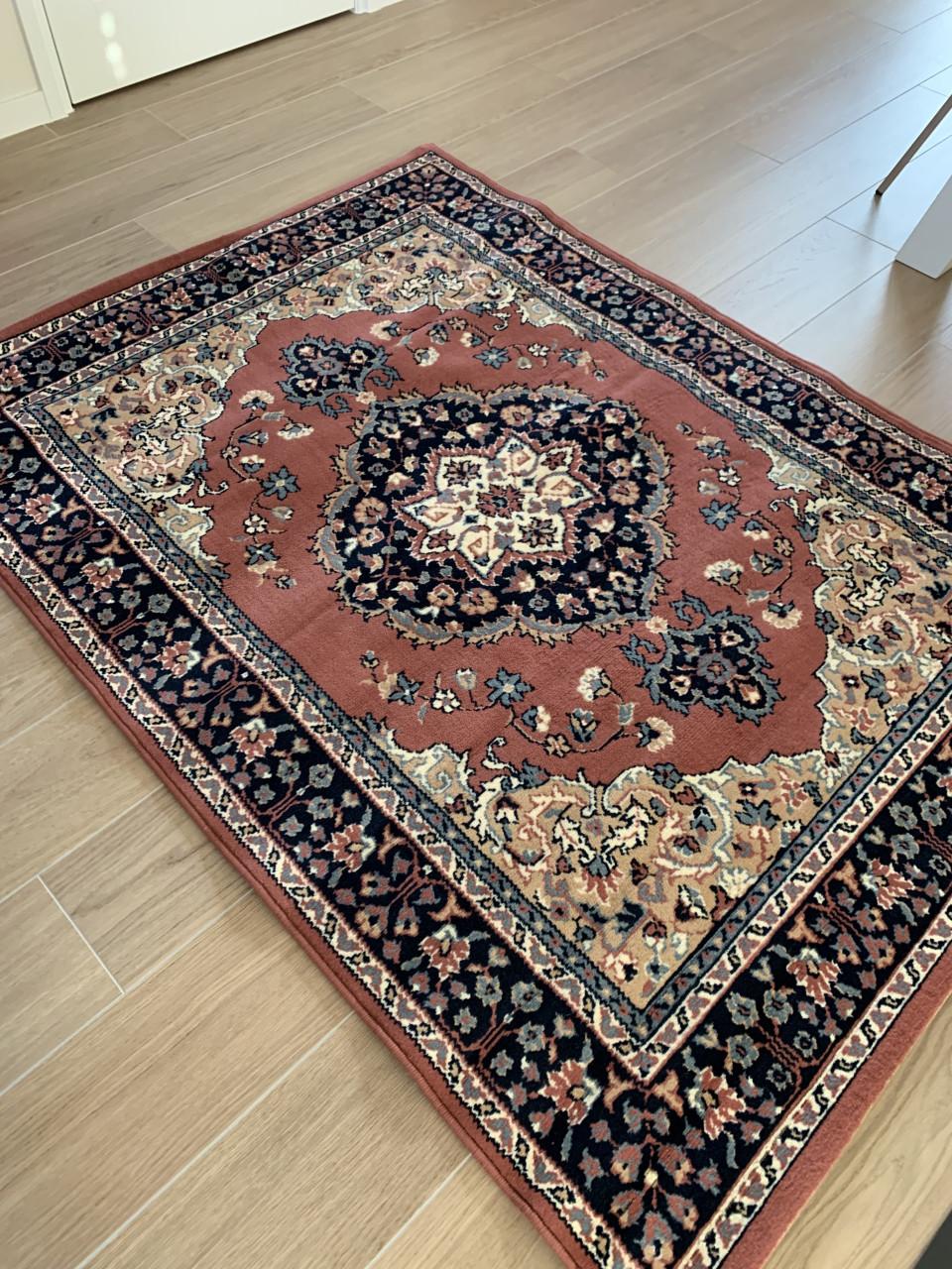 💖Super Leuk Oud Roze Vintage Vloerkleedje💖186 bij 140 cm✨