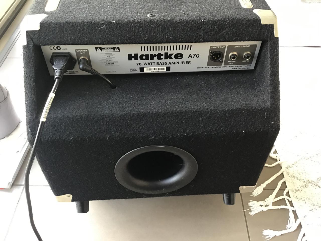 Complete set: Vioolbas en Hartke A70 Kickback combo versterker