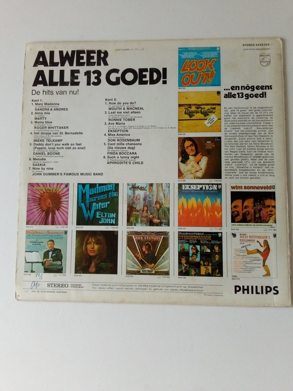 Set van 4 LP's o.a. Grease, Kate Bush, Meatloaf, Diana Ross, The Police
