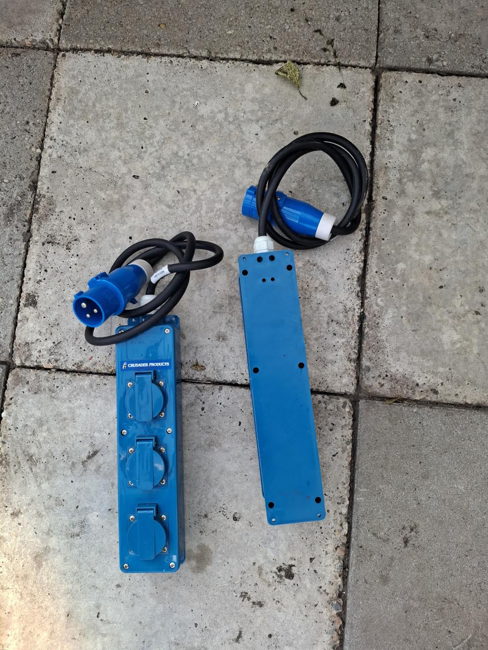 Crusader Products CEE verlengkabel met 3 sstopcontacten
